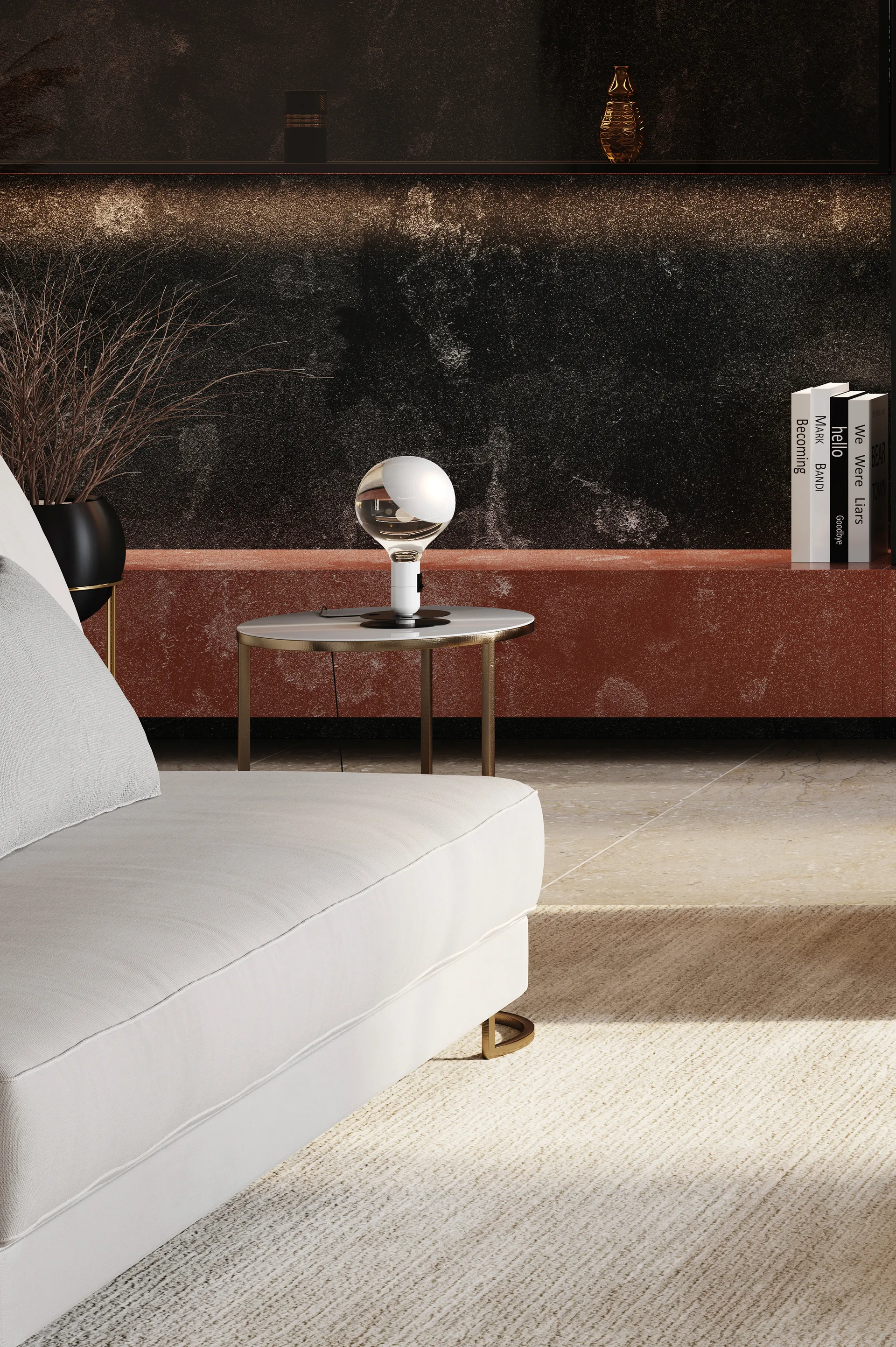 Lampadina tafellamp, Wit Flos