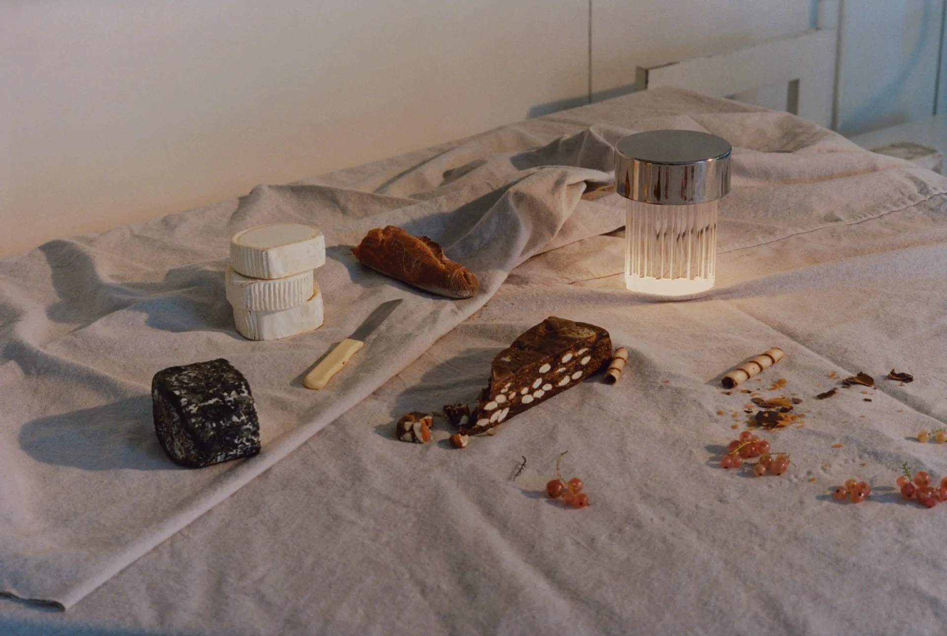 Last Order Fluted IP55 tafellamp, Roestvrij staal Flos