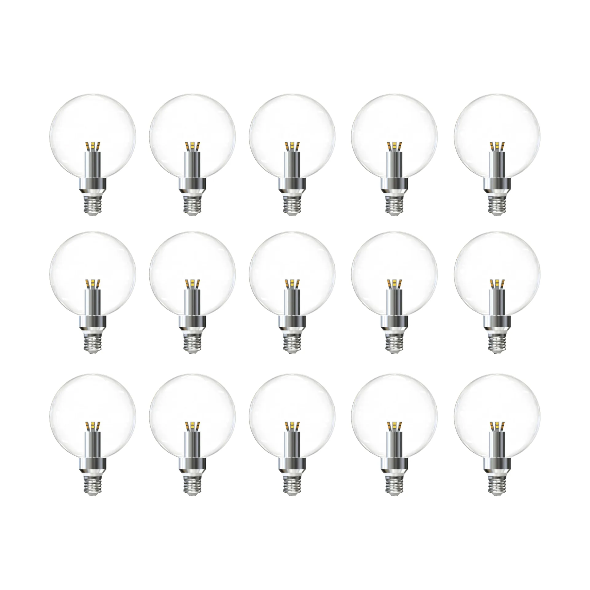 LED globe retrofit dimbare lichtbron E27 15 pack, 2500K 170lm 3W Flos