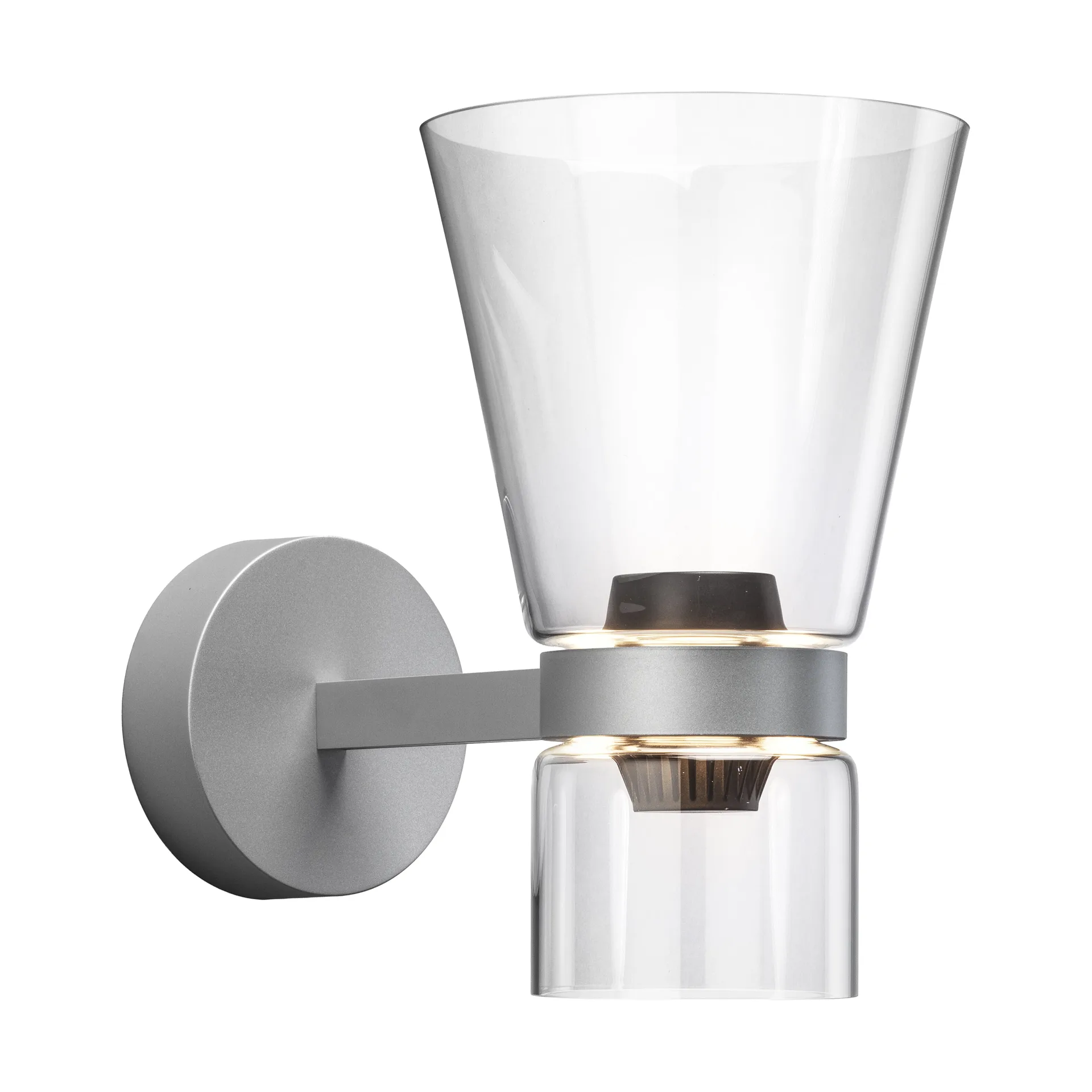 Nocturne Cone wandlamp - zilver,  Flos