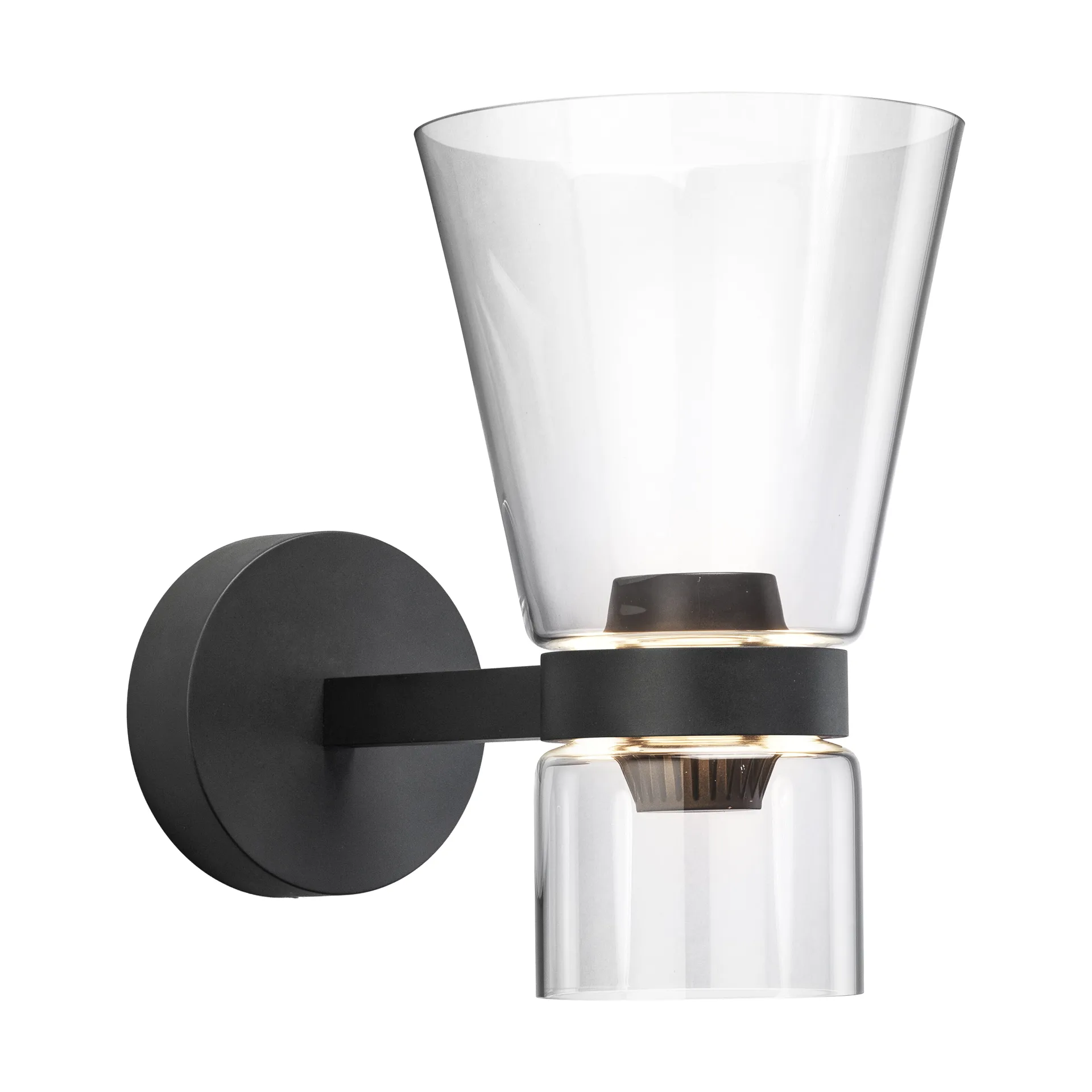 Nocturne Cone wandlamp - zwart,  Flos