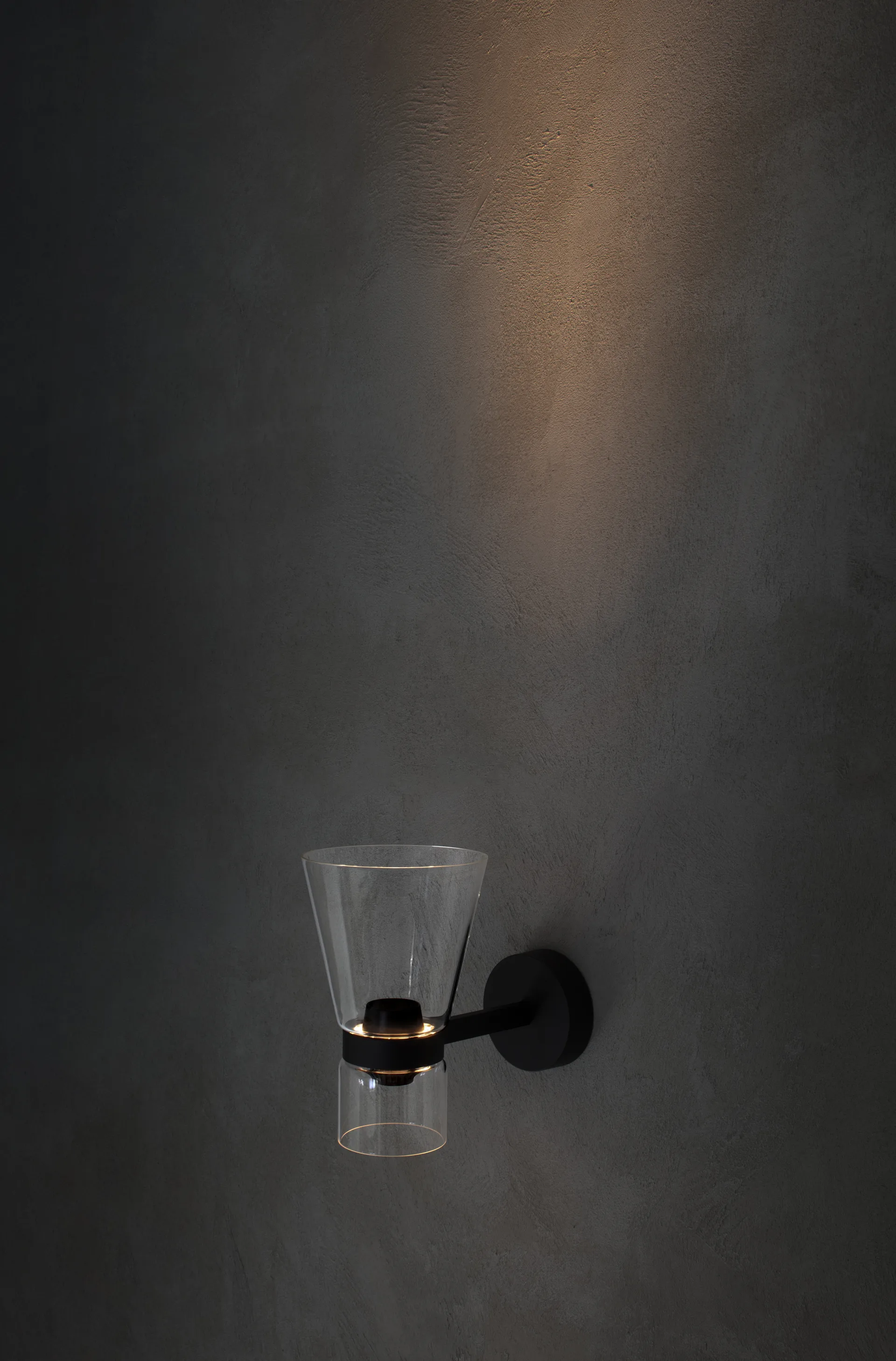 Nocturne Cone wandlamp - zwart,  Flos