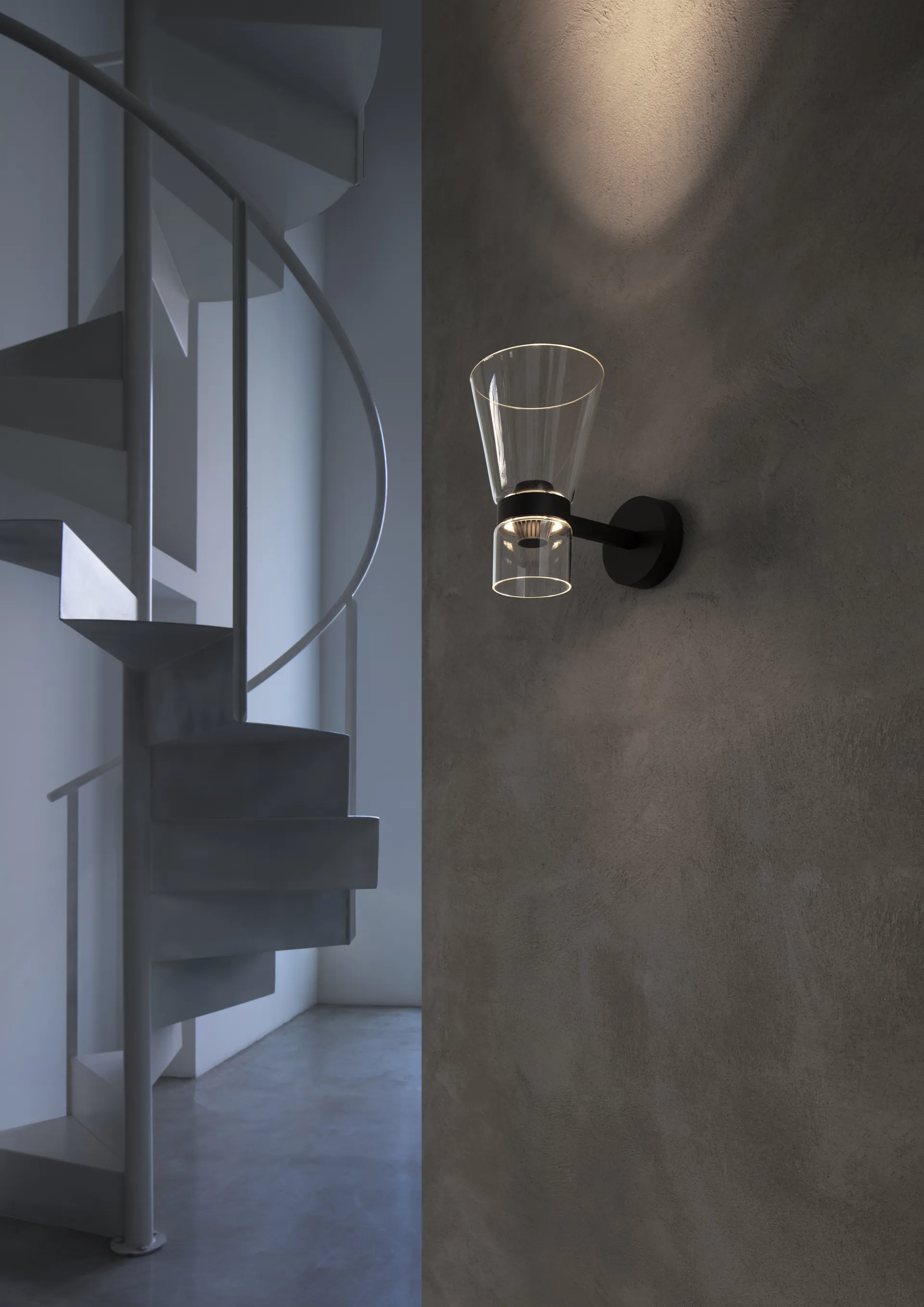 Nocturne Cone wandlamp - zwart,  Flos