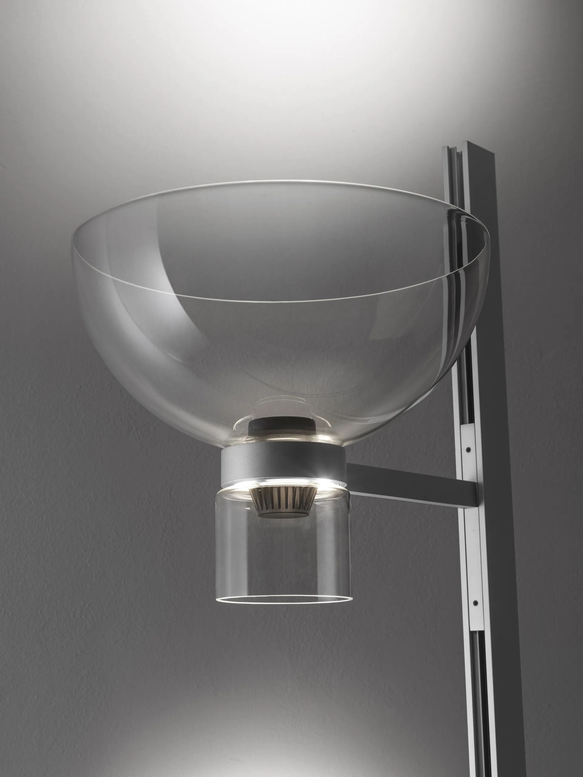 Nocturne F1 bowl vloerlamp - zilver,  Flos