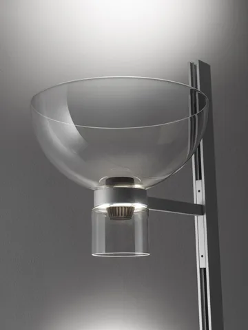 Nocturne F1 bowl vloerlamp - zilver - Flos