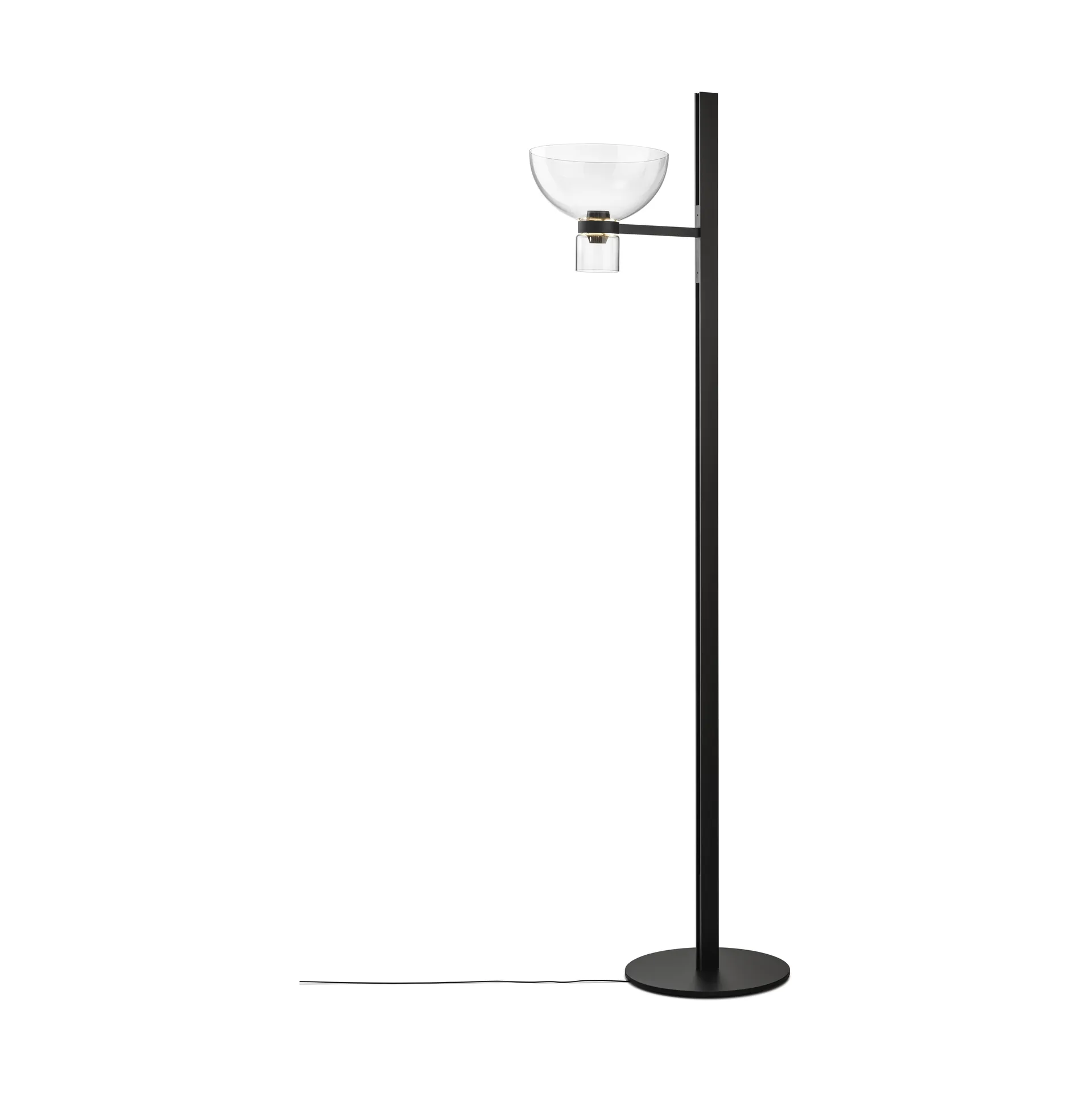 Nocturne F1 bowl vloerlamp - zwart,  Flos