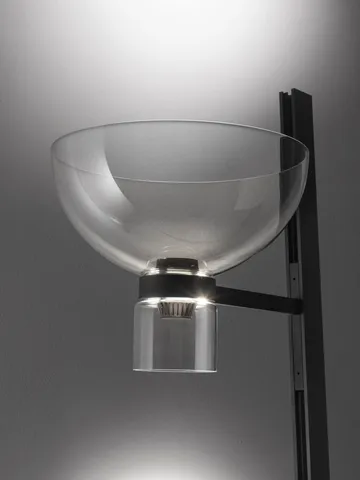 Nocturne F1 bowl vloerlamp - zwart - Flos
