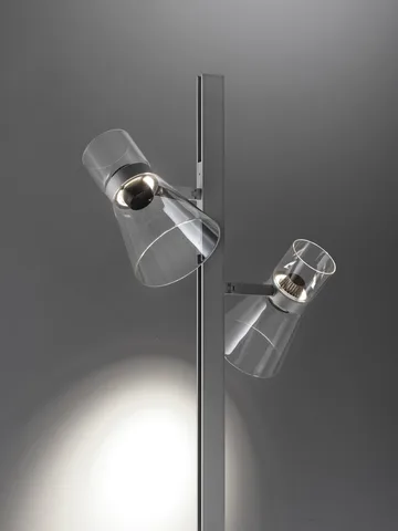 Nocturne F2 cone vloerlamp - zilver - Flos