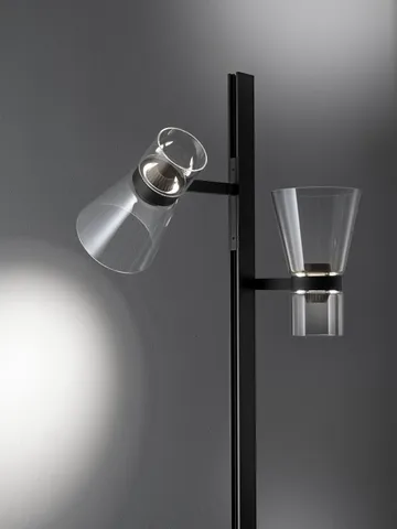 Nocturne F2 cone vloerlamp - zwart - Flos