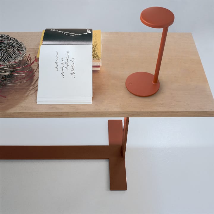 Oblique Qi tafellamp, Wit Flos