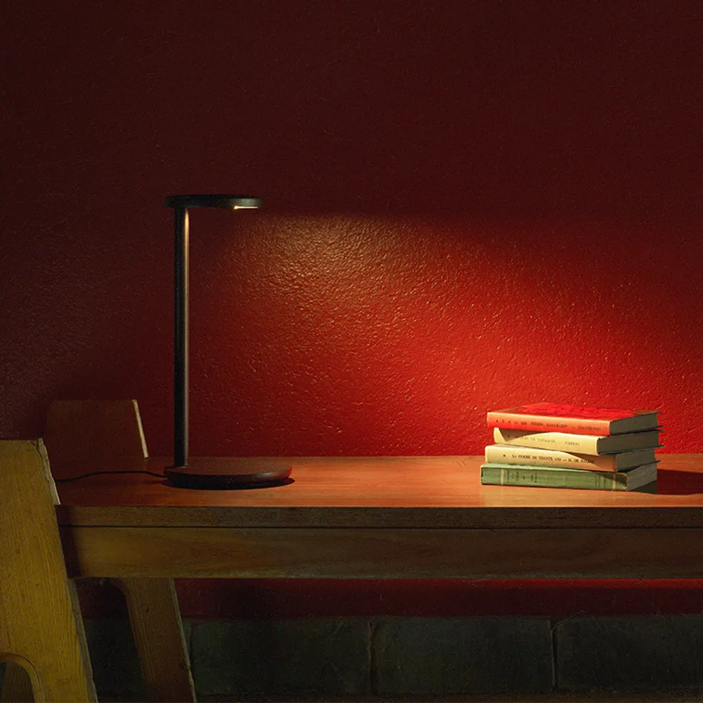 Oblique tafellamp, Antraciet Flos