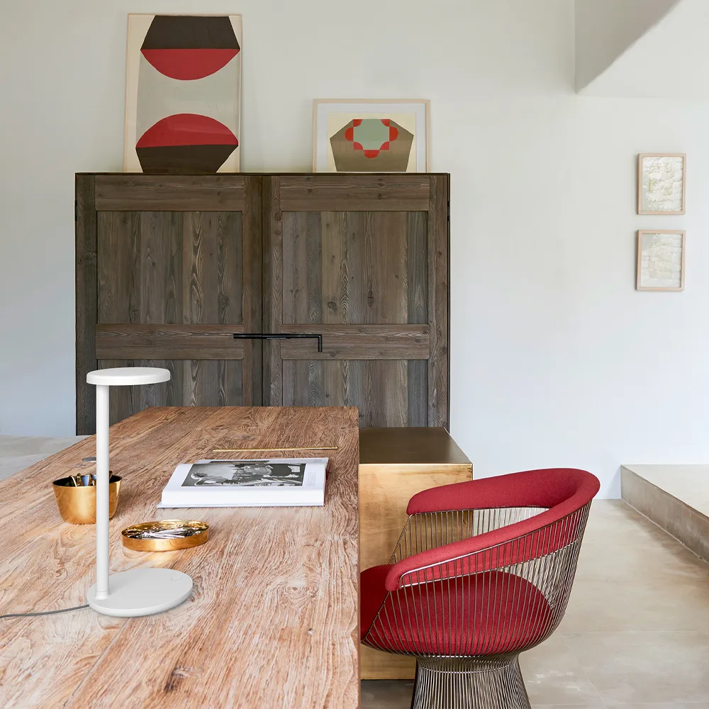 Oblique tafellamp, Bruin Flos