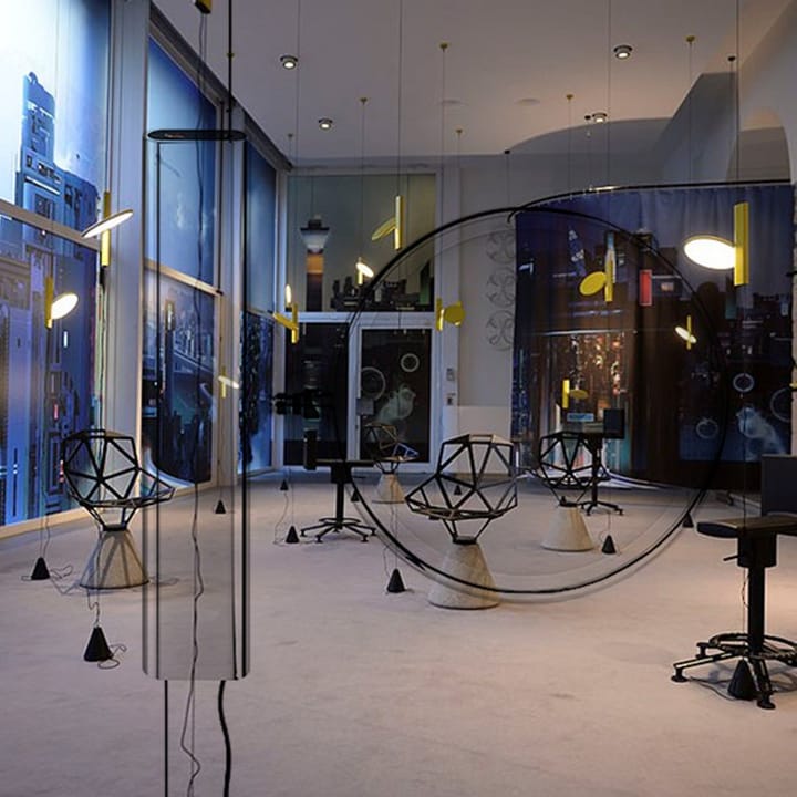 Ok vloer- en hanglamp, Zwart Flos