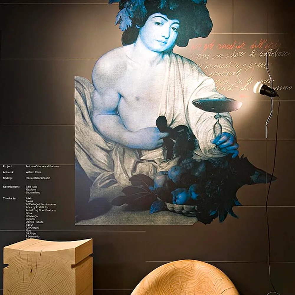 Parentesi vloer- en hanglamp, Zwart Flos