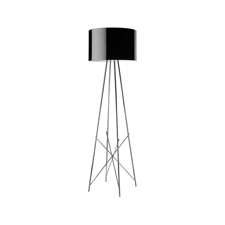 Ray F2 vloerlamp - Zwart-chroom - Flos