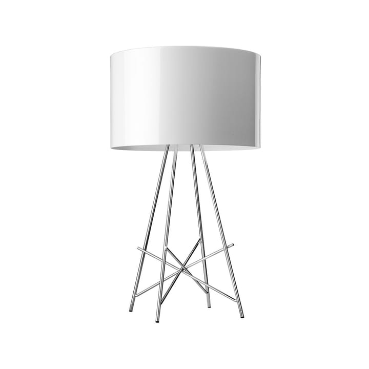 Ray T tafellamp - Wit-chroom - Flos