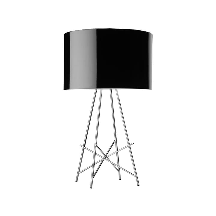 Ray T tafellamp - Zwart-chroom - Flos