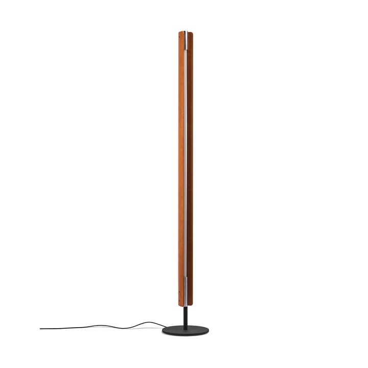 Seki-han staande lamp 226 cm, Heat treatened ash-black metal Flos