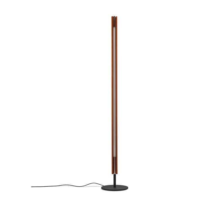 Seki-han staande lamp 226 cm, Heat treatened ash-black metal Flos