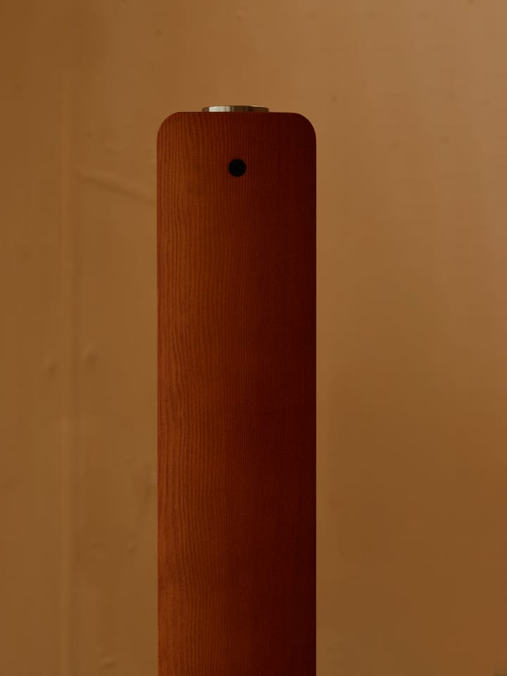 Seki-han staande lamp 226 cm, Heat treatened ash-black metal Flos