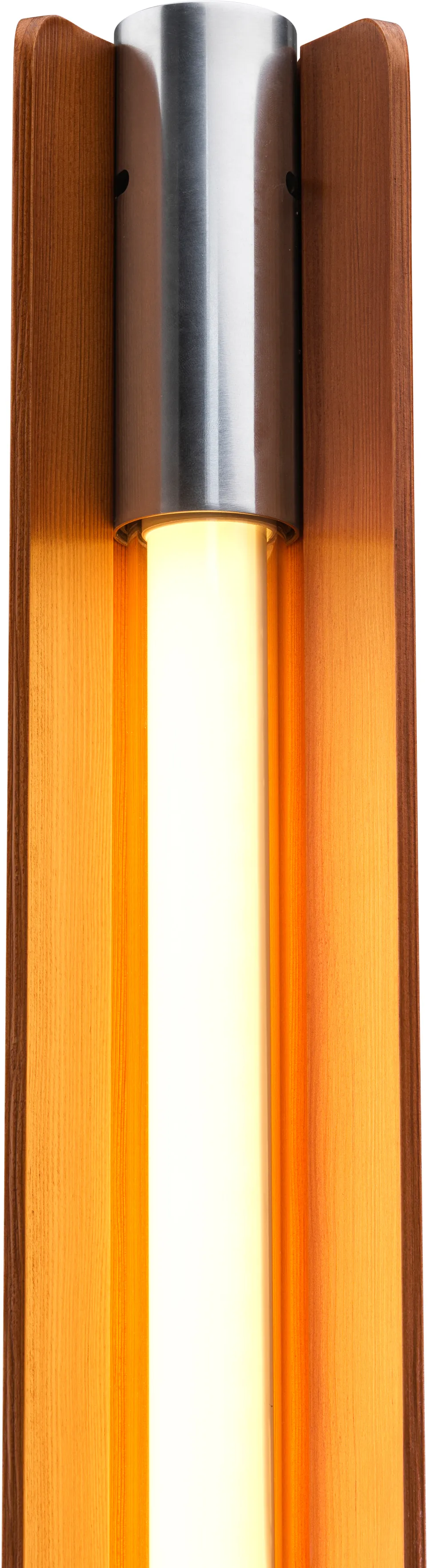 Seki-han staande lamp 226 cm, Heat treatened ash-black metal Flos