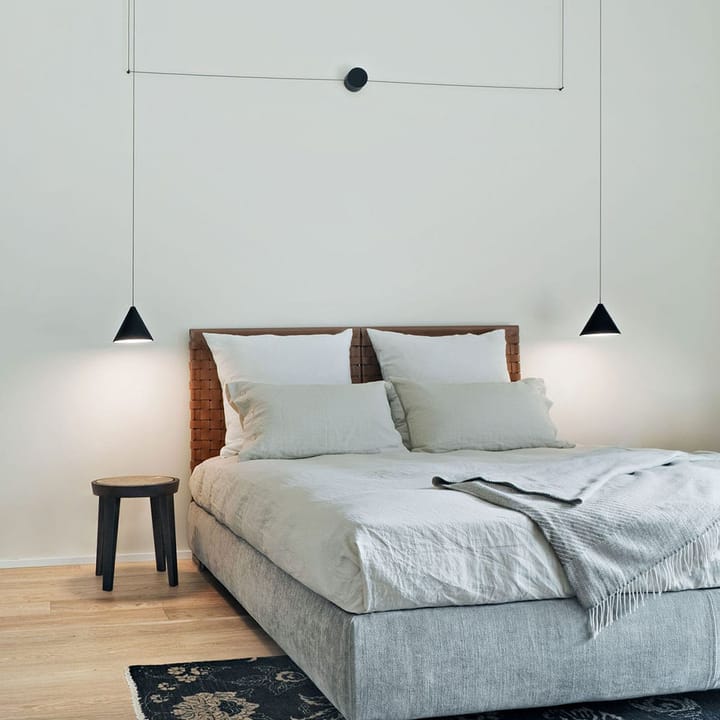 String Light Cone hanglamp, Blauw, 22 m kabel Flos