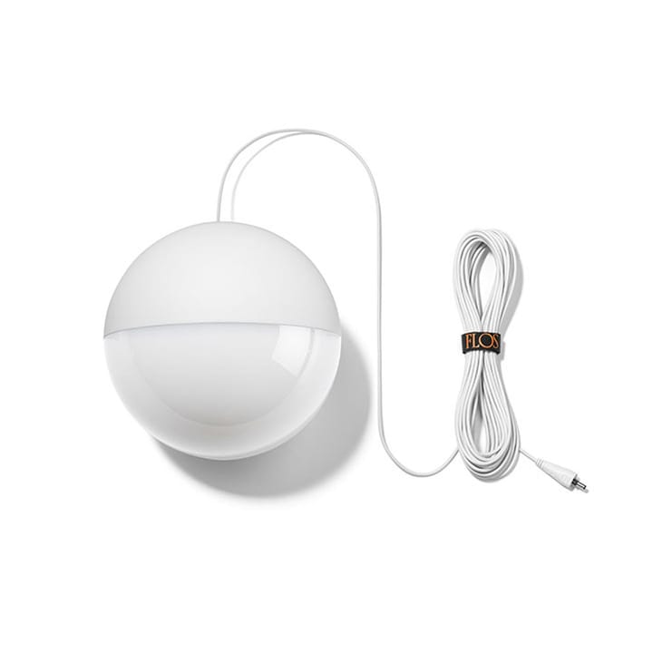 String Light Sphere hanglamp, Wit, 22 m kabel Flos