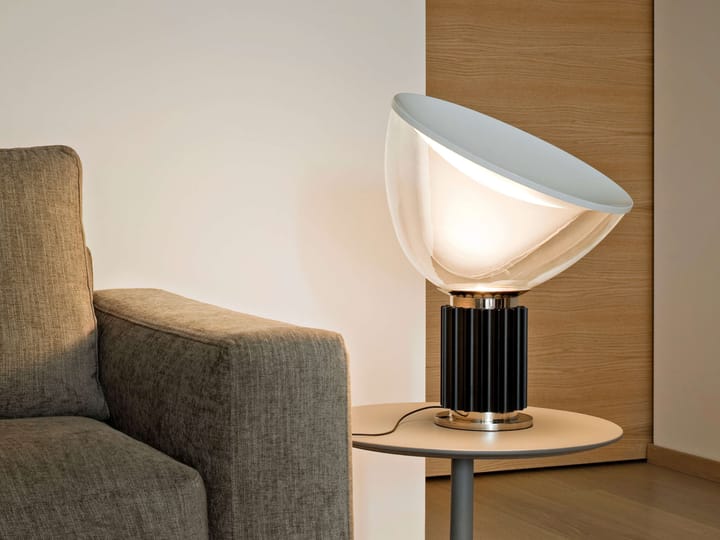 Taccia PMMA tafellamp, Zwart, LED Flos