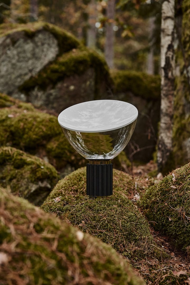Taccia Small tafellamp LED 48,5 cm, Zwart-glazen kap Flos