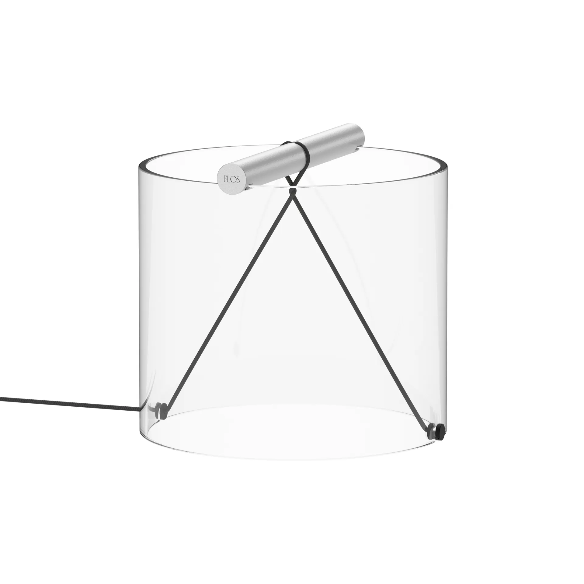 To-Tie T1 tafellamp, Geanodiseerd aluminium Flos