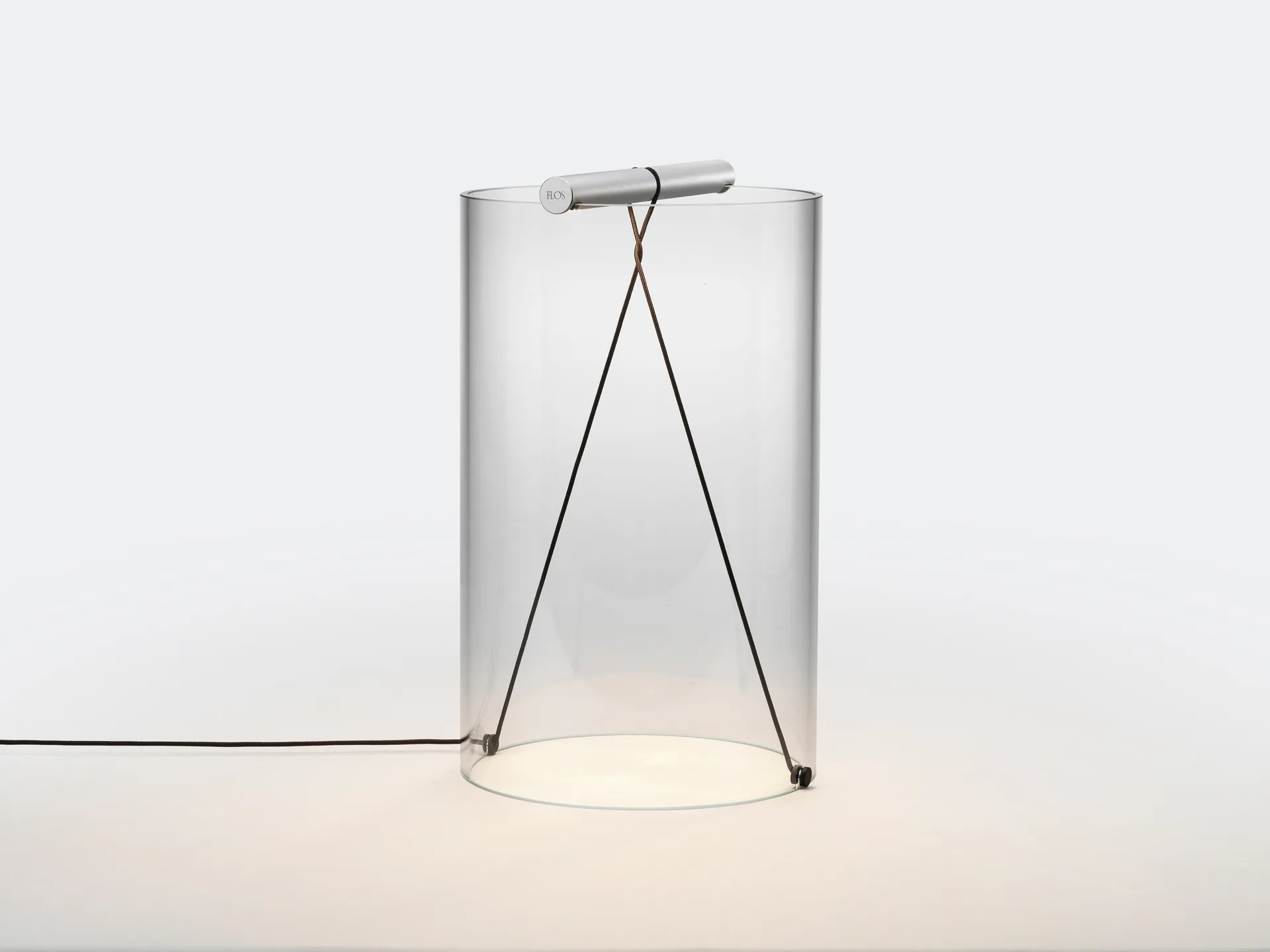 To-Tie T2 tafellamp, Geanodiseerd aluminium Flos