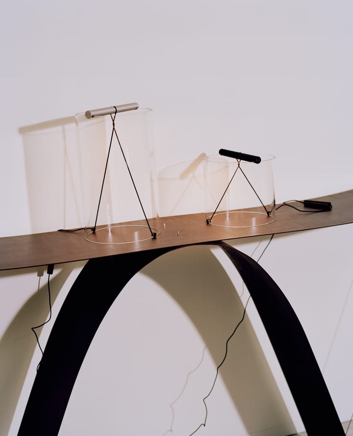 To-Tie T2 tafellamp, Geanodiseerd aluminium Flos