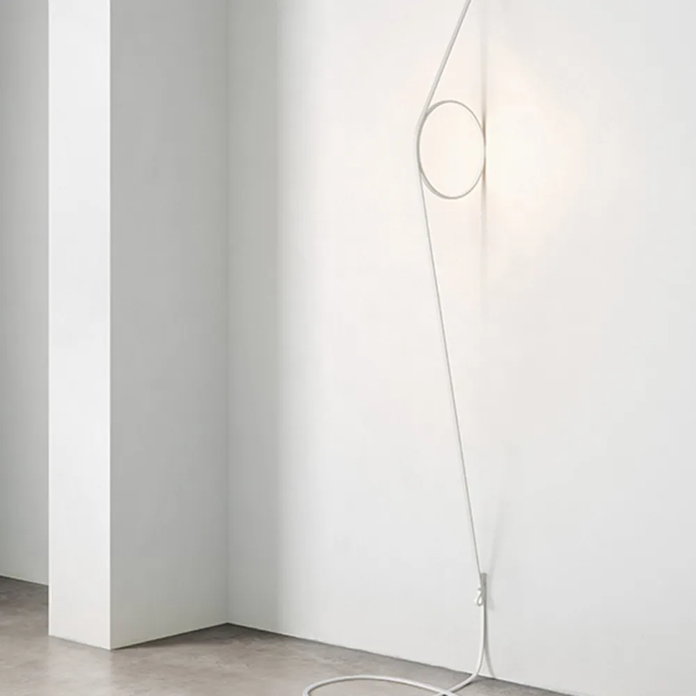 Wirering muurlamp, Grijs-roze Flos