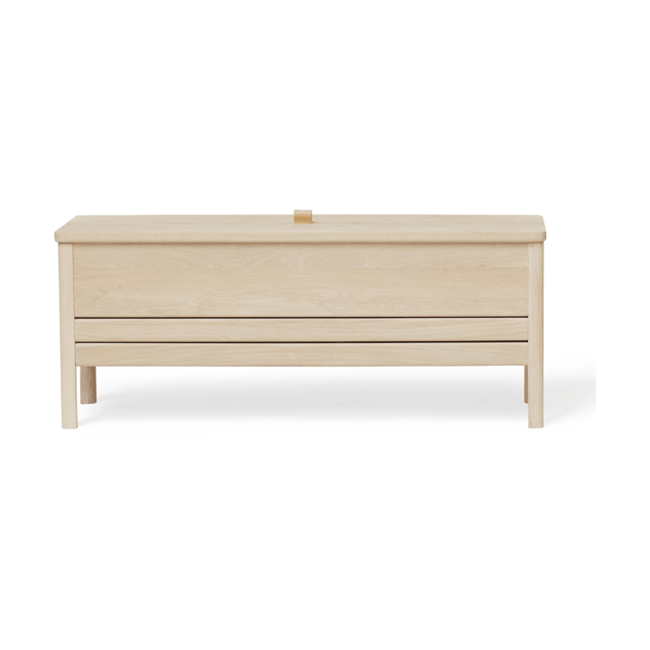 A Line opbergbank 111 cm - Wit eiken - Form & Refine