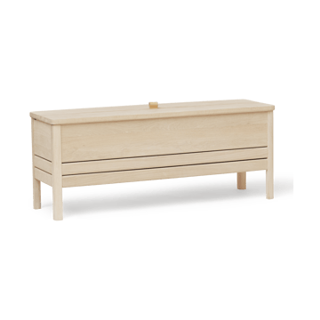 A Line opbergbank 111 cm - Wit eiken - Form & Refine