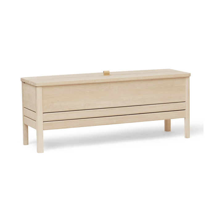 A Line opbergbank 111 cm, Wit eiken Form & Refine