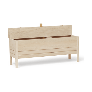A Line opbergbank 111 cm - Wit eiken - Form & Refine