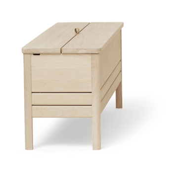 A Line opbergbank 111 cm - Wit eiken - Form & Refine