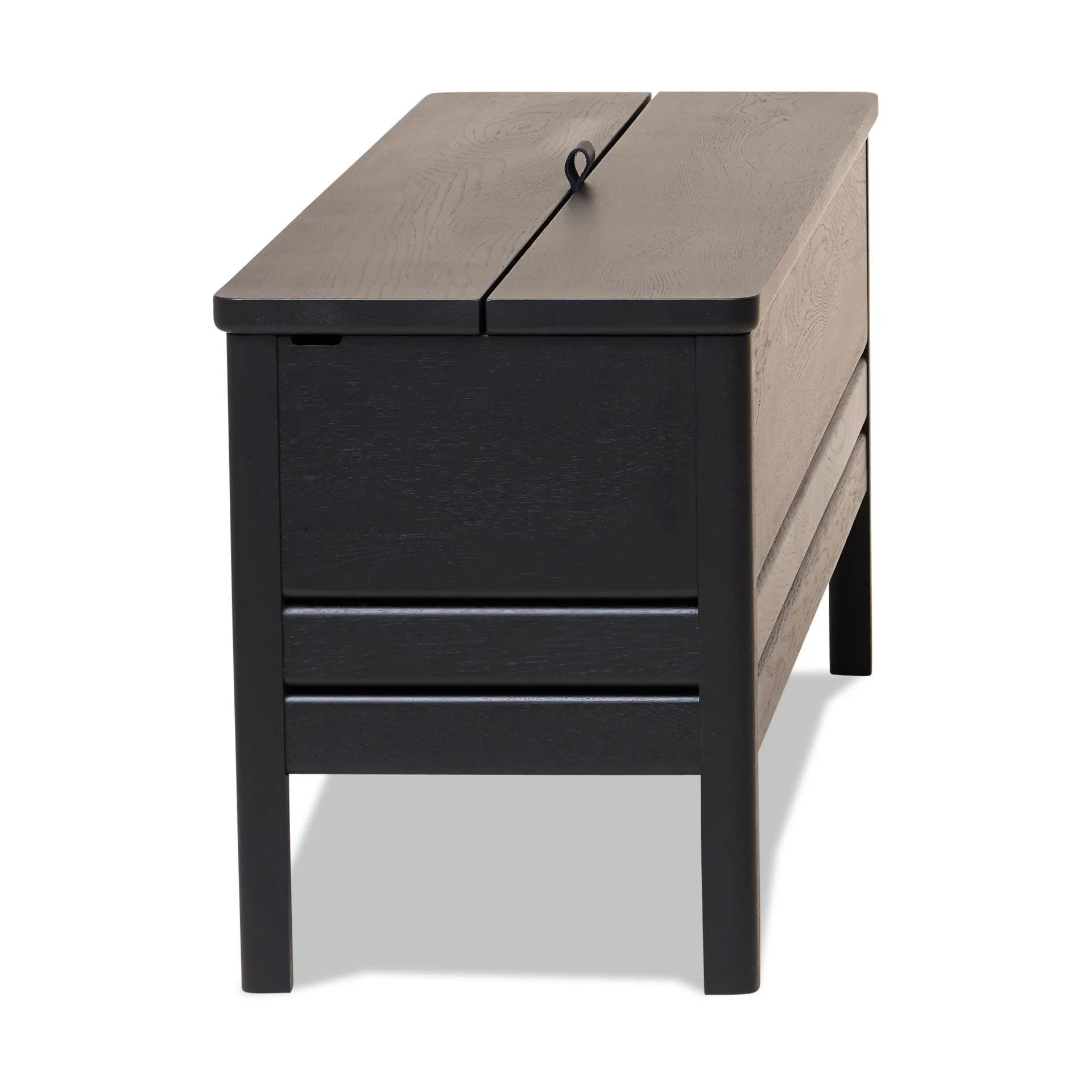 A Line opbergbank 111 cm, Zwart Form & Refine