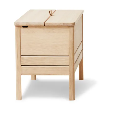 A Line opbergbank 68 cm, Geoliede eik Form & Refine