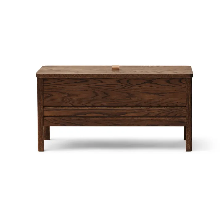 A Line opbergbank 90 cm - Gerookt eiken - Form & Refine