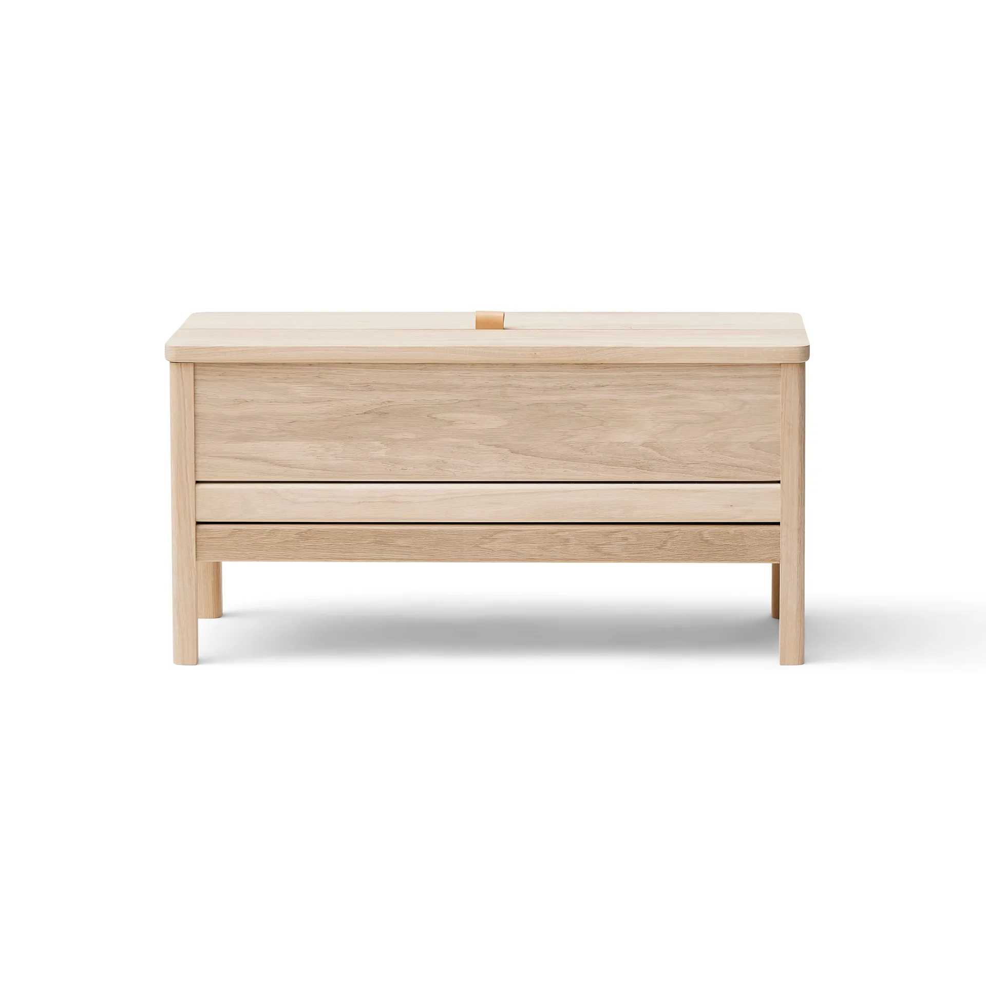 A Line opbergbank 90 cm, Wit eikenhout Form & Refine