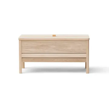 A Line opbergbank 90 cm - Wit eikenhout - Form & Refine