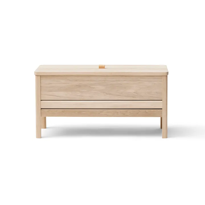 A Line opbergbank 90 cm - Wit eikenhout - Form & Refine
