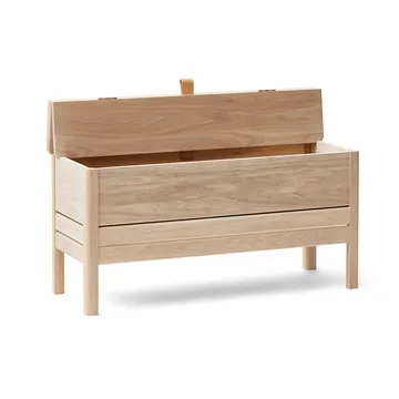 A Line opbergbank 90 cm - Wit eikenhout - Form & Refine