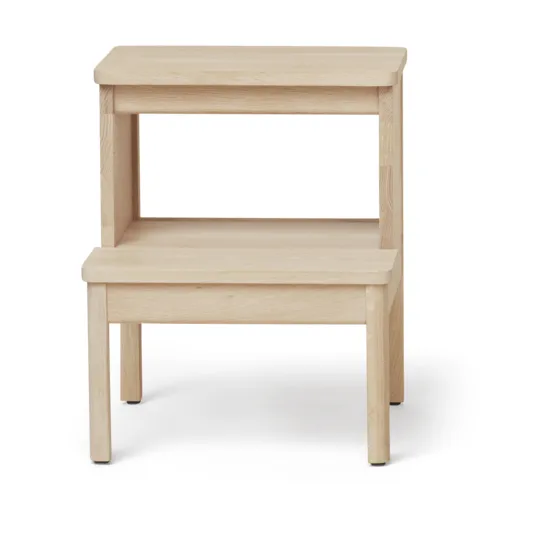 A line ronde opstapkruk - Wit eiken, Ø38x47,5 cm - Form & Refine