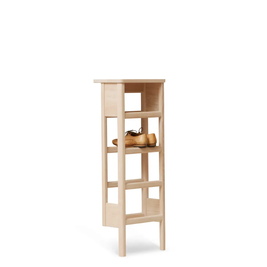 A Line schoenenrek 35x100 cm, Wit eiken Form & Refine