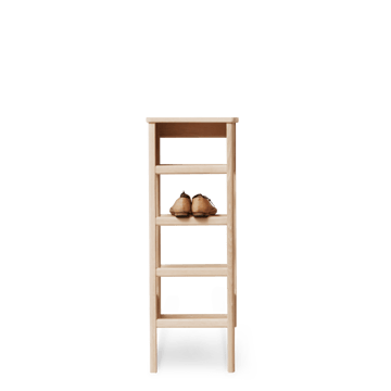 A Line schoenenrek 35x100 cm - Wit eiken - Form & Refine