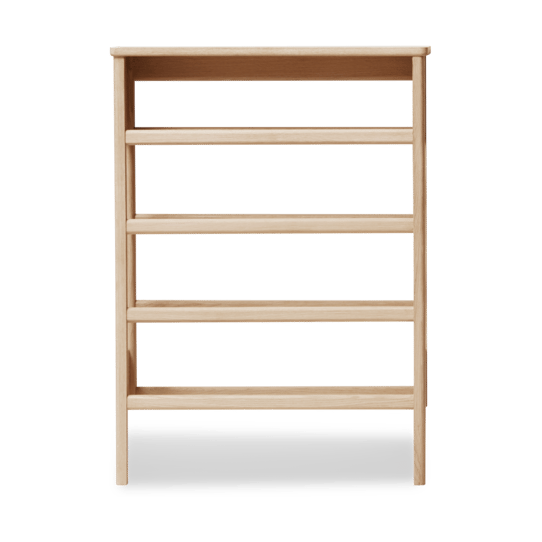 A Line schoenenrek 72x100 cm - Wit eiken - Form & Refine