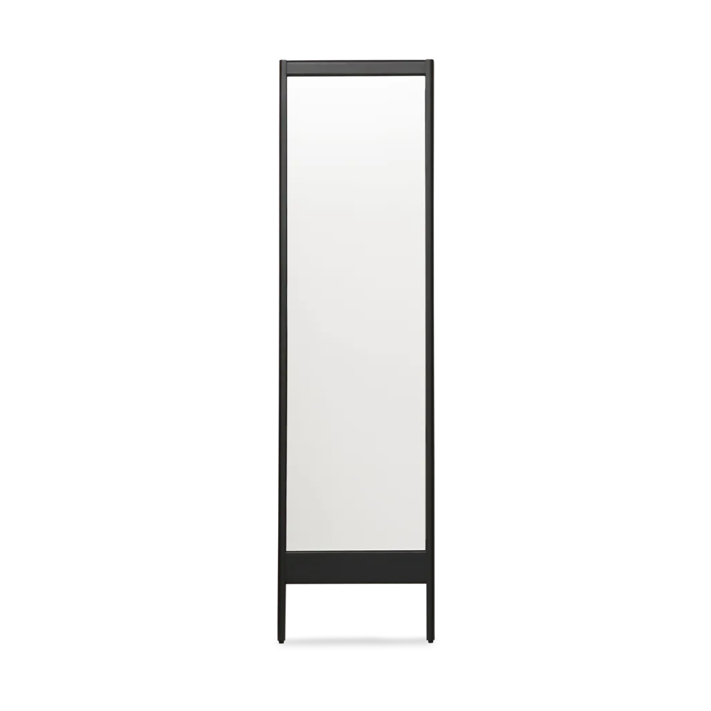A Line wandspiegel, Zwart Form & Refine